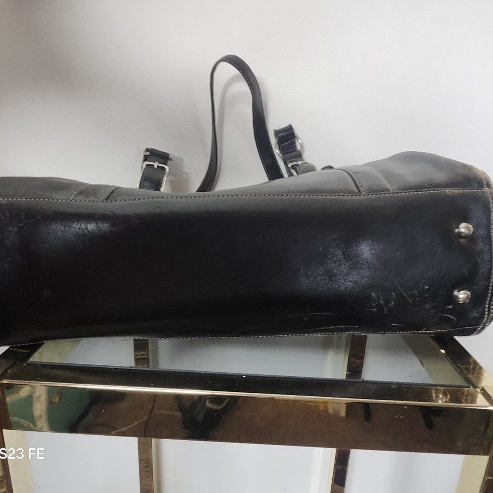 Vintage Black Fossil Laptop Bag - Picture 13 of 13